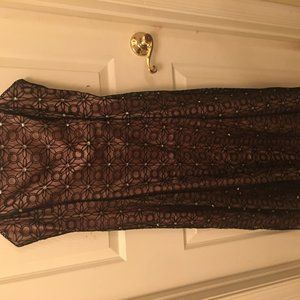 black and pink Dress